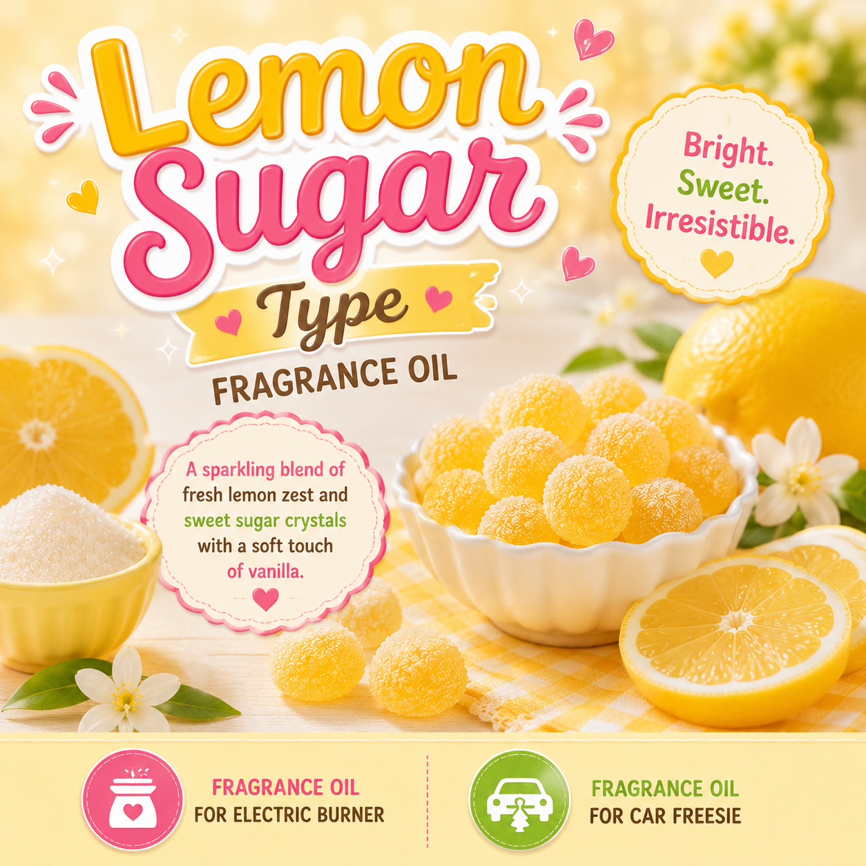 Lemon Sugar Type Fragrance Oil